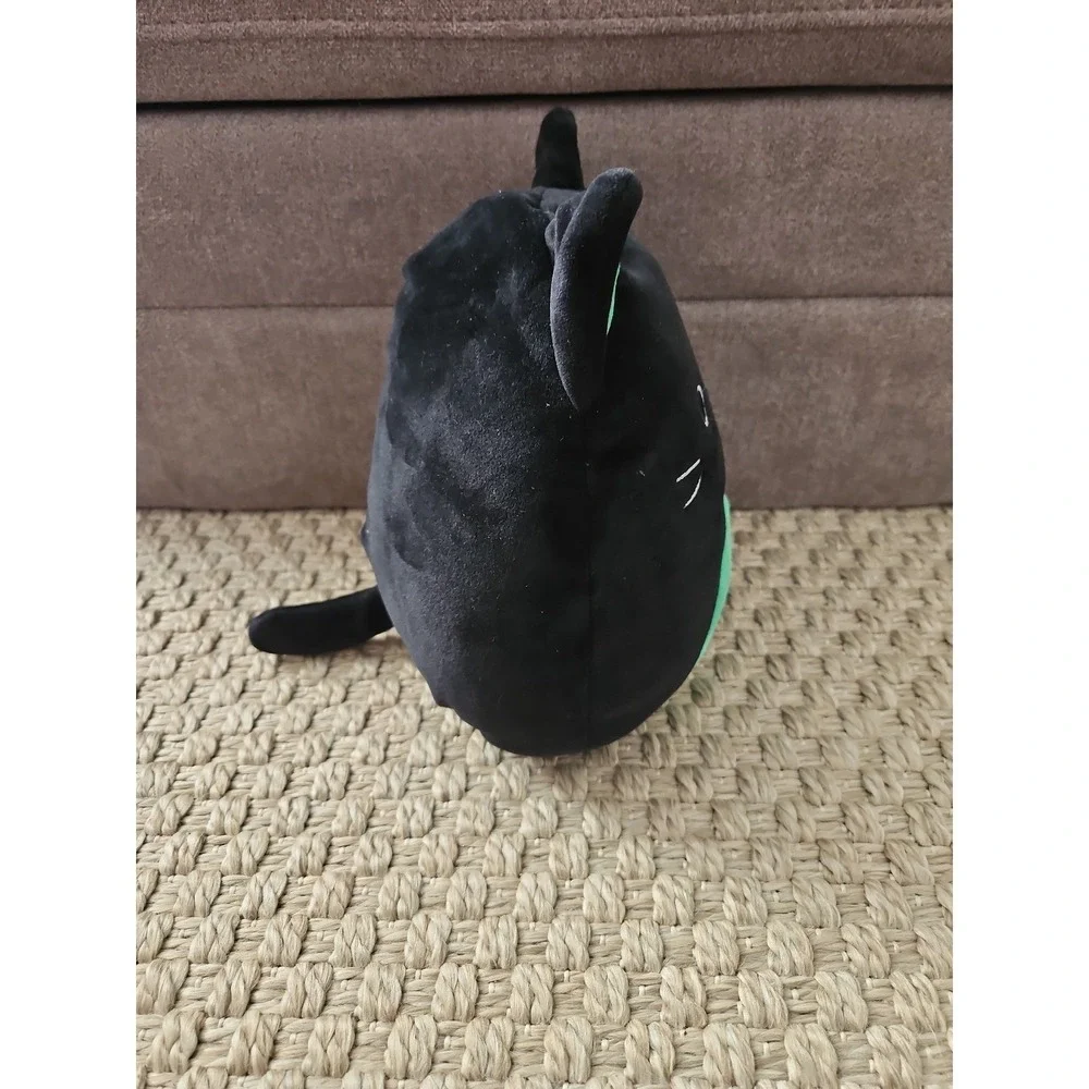 Squishmallow Cleo the Cat Halloween Black & Green Kitten Kellytoy Plush